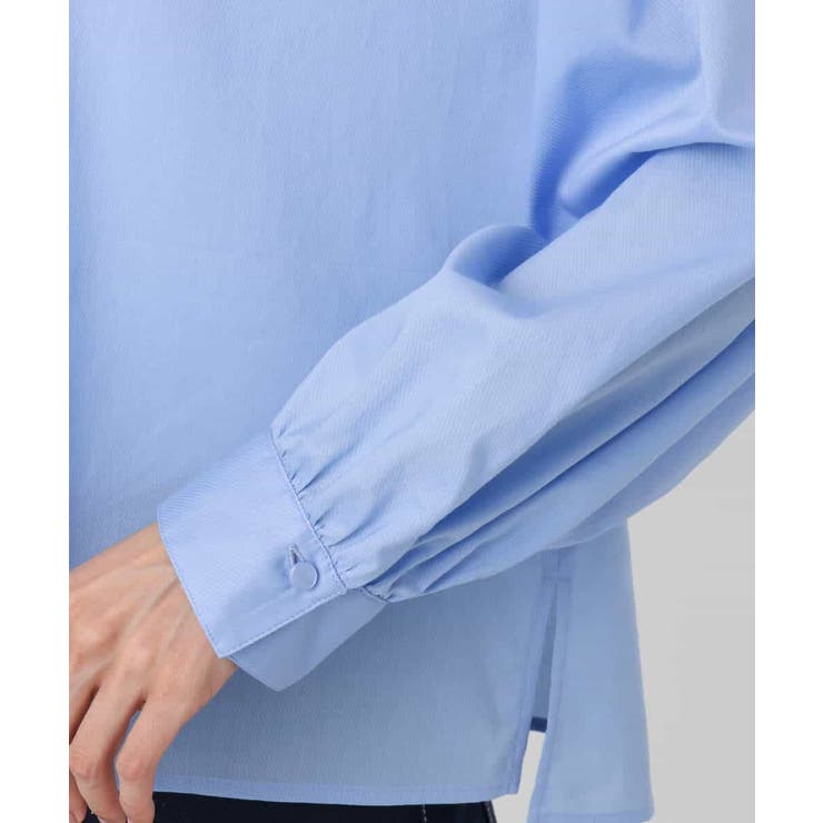 ボウタイ付きスタンドネックコットンブラウス/洗える | MK MICHEL KLEIN | 詳細画像36 