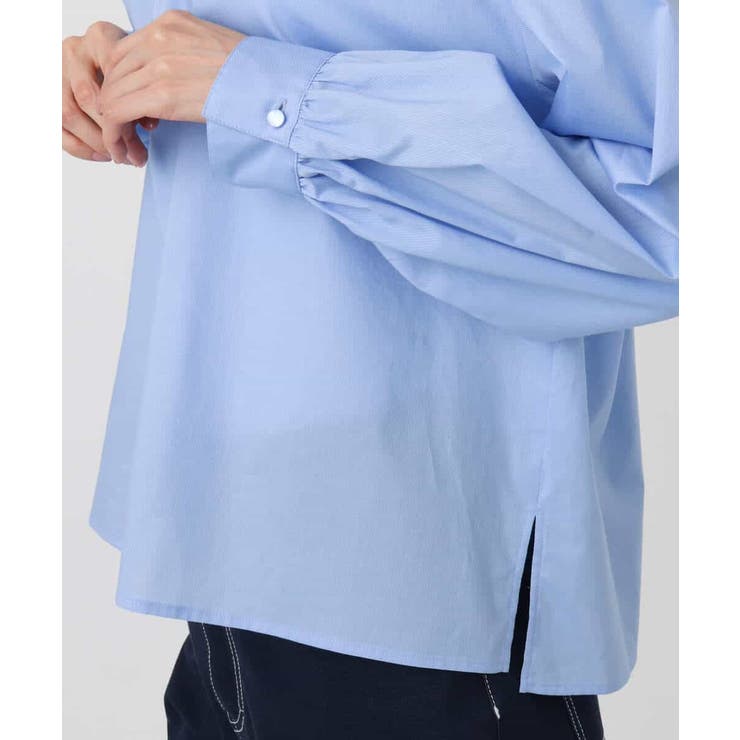 ボウタイ付きスタンドネックコットンブラウス/洗える | MK MICHEL KLEIN | 詳細画像37 