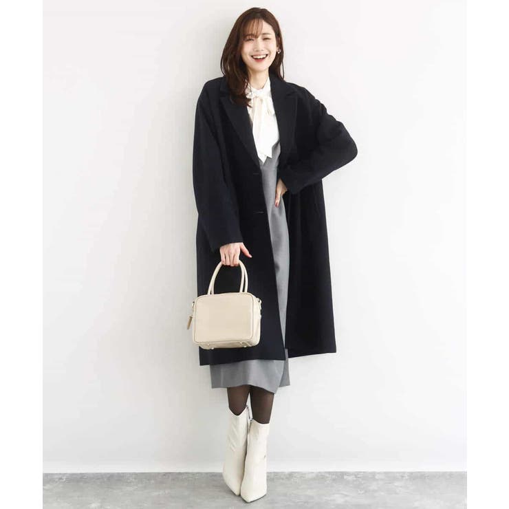 パウダーサテン ボウタイブラウス/洗える | MK MICHEL KLEIN | 詳細画像10 