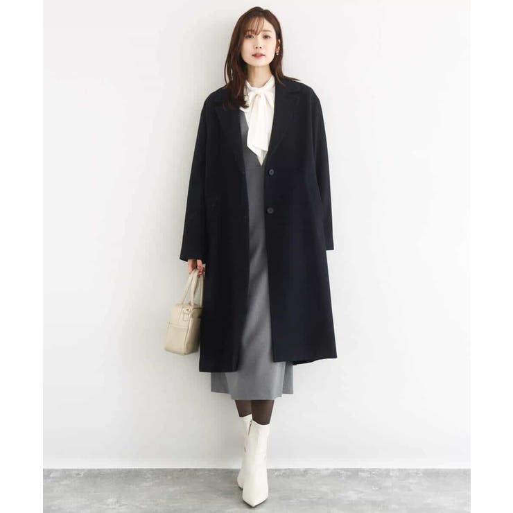 パウダーサテン ボウタイブラウス/洗える | MK MICHEL KLEIN | 詳細画像12 