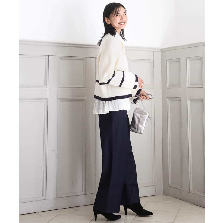 パウダーサテン ボウタイブラウス/洗える | MK MICHEL KLEIN | 詳細画像35 