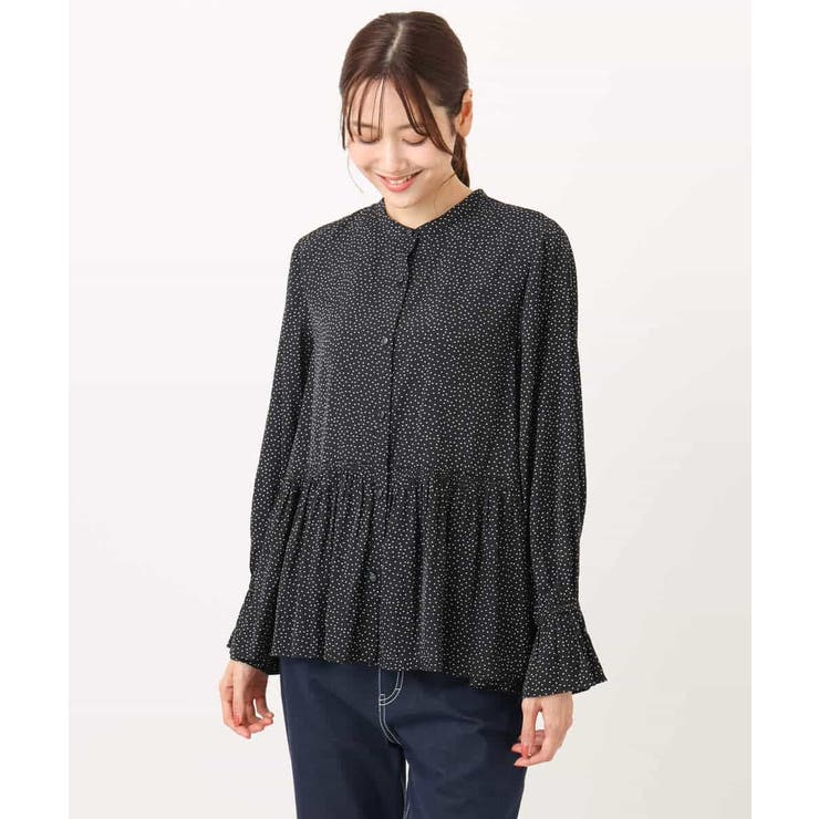 パウダーサテン ボウタイブラウス/洗える | MK MICHEL KLEIN | 詳細画像37 