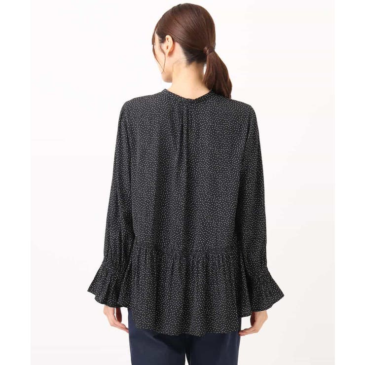 パウダーサテン ボウタイブラウス/洗える | MK MICHEL KLEIN | 詳細画像39 