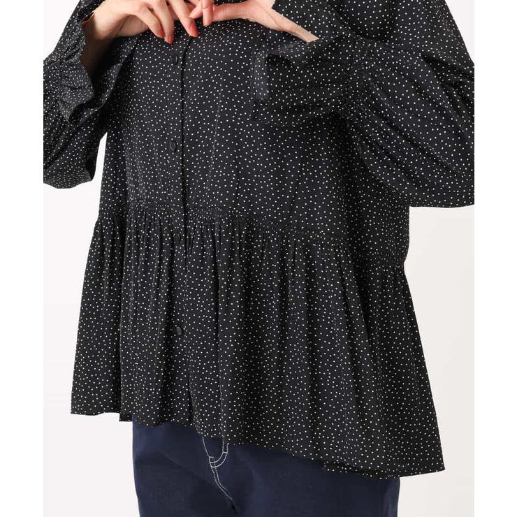 パウダーサテン ボウタイブラウス/洗える | MK MICHEL KLEIN | 詳細画像42 