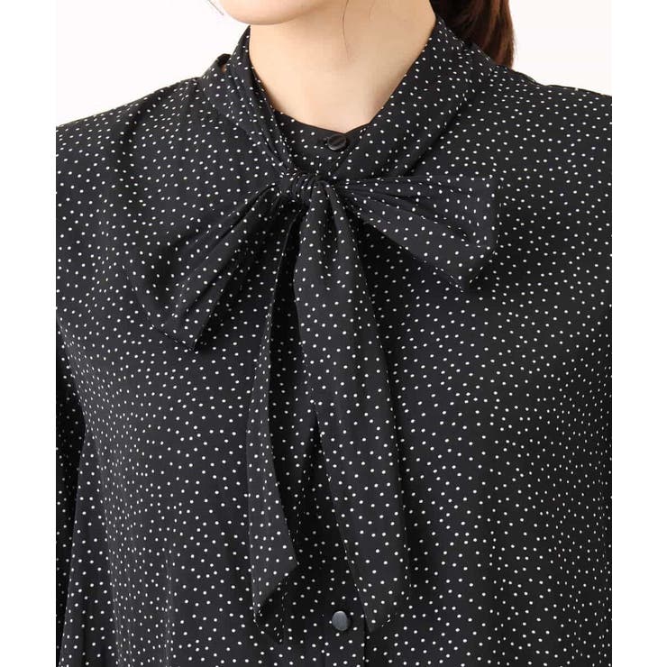 パウダーサテン ボウタイブラウス/洗える | MK MICHEL KLEIN | 詳細画像44 