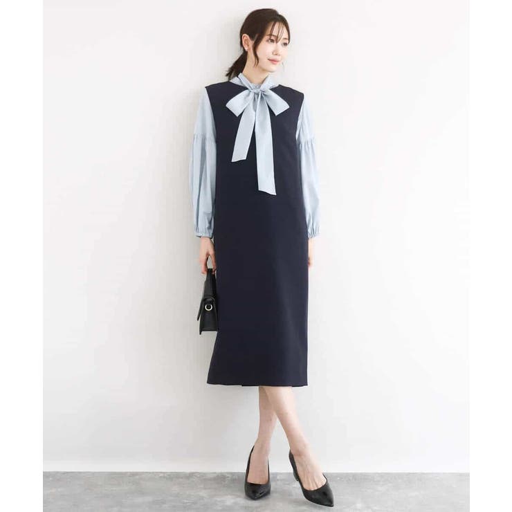 ボウ付きバンドカラーブラウス/洗える | MK MICHEL KLEIN | 詳細画像33 