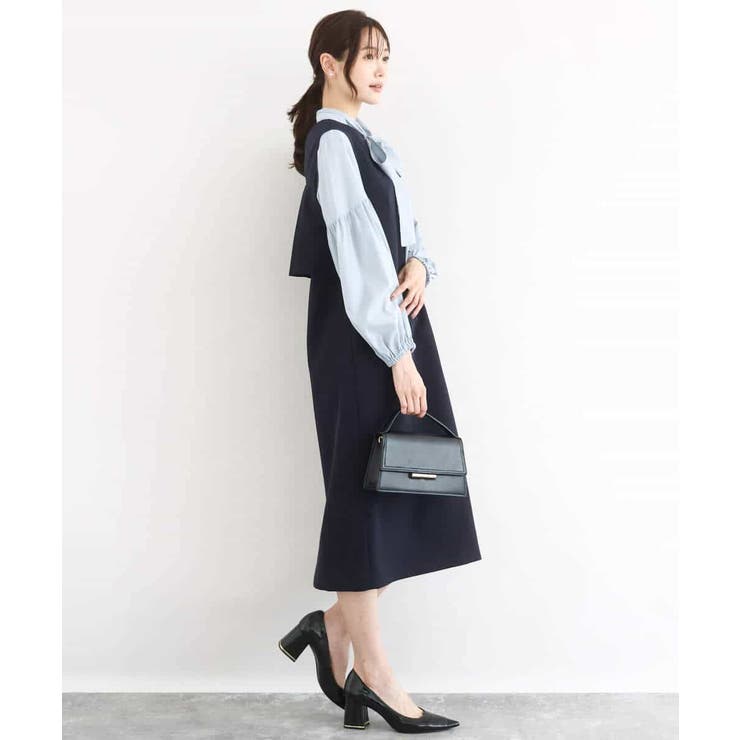 ボウ付きバンドカラーブラウス/洗える | MK MICHEL KLEIN | 詳細画像35 