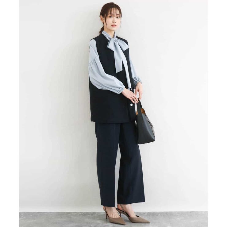 ボウ付きバンドカラーブラウス/洗える | MK MICHEL KLEIN | 詳細画像44 