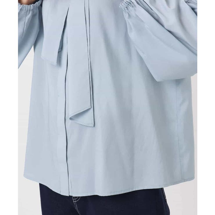 ボウ付きバンドカラーブラウス/洗える | MK MICHEL KLEIN | 詳細画像55 