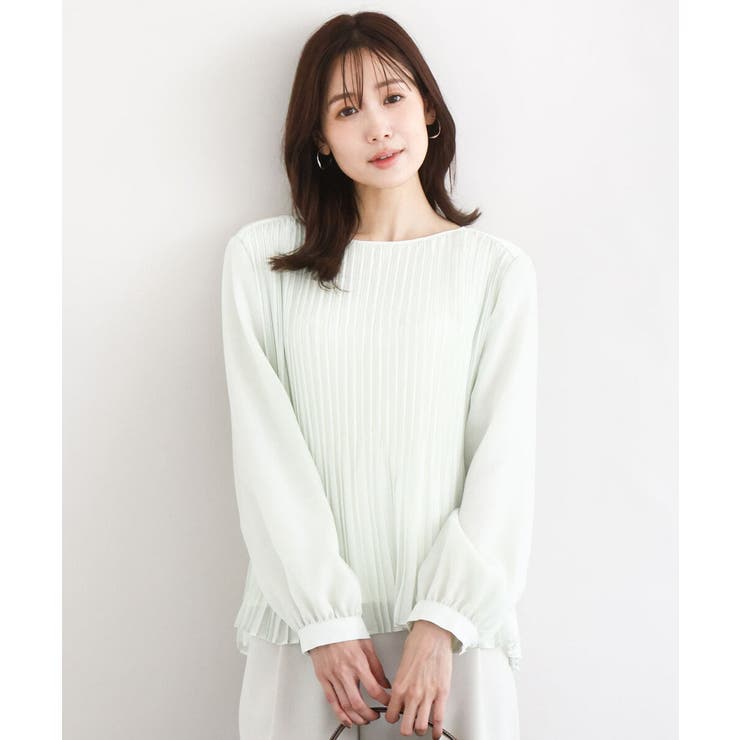 プリーツデザインブラウス/洗える | MK MICHEL KLEIN | 詳細画像12 