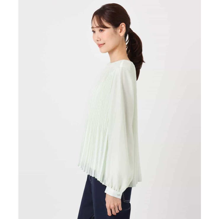 プリーツデザインブラウス/洗える | MK MICHEL KLEIN | 詳細画像17 