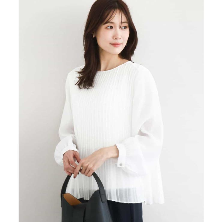 プリーツデザインブラウス/洗える | MK MICHEL KLEIN | 詳細画像2 