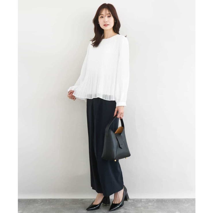 プリーツデザインブラウス/洗える | MK MICHEL KLEIN | 詳細画像3 