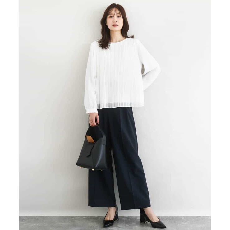 プリーツデザインブラウス/洗える | MK MICHEL KLEIN | 詳細画像5 
