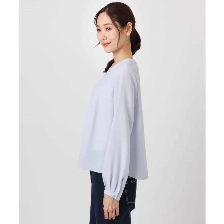 マルチwayボウタイブラウス/洗える | MK MICHEL KLEIN | 詳細画像25 