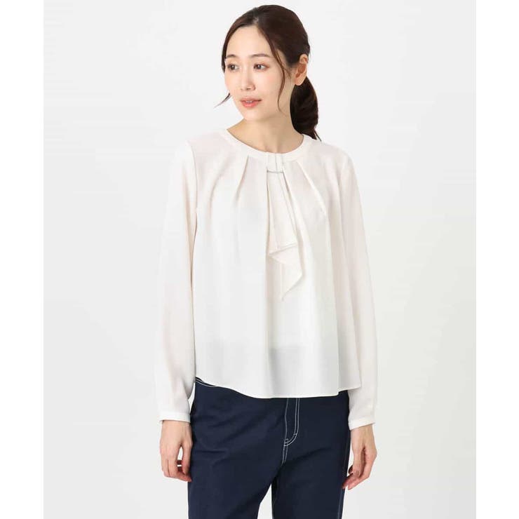 マルチwayボウタイブラウス/洗える | MK MICHEL KLEIN | 詳細画像39 