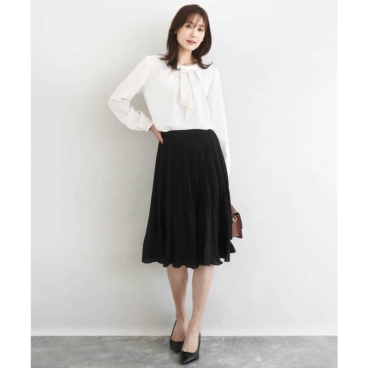 マルチwayボウタイブラウス/洗える | MK MICHEL KLEIN | 詳細画像4 