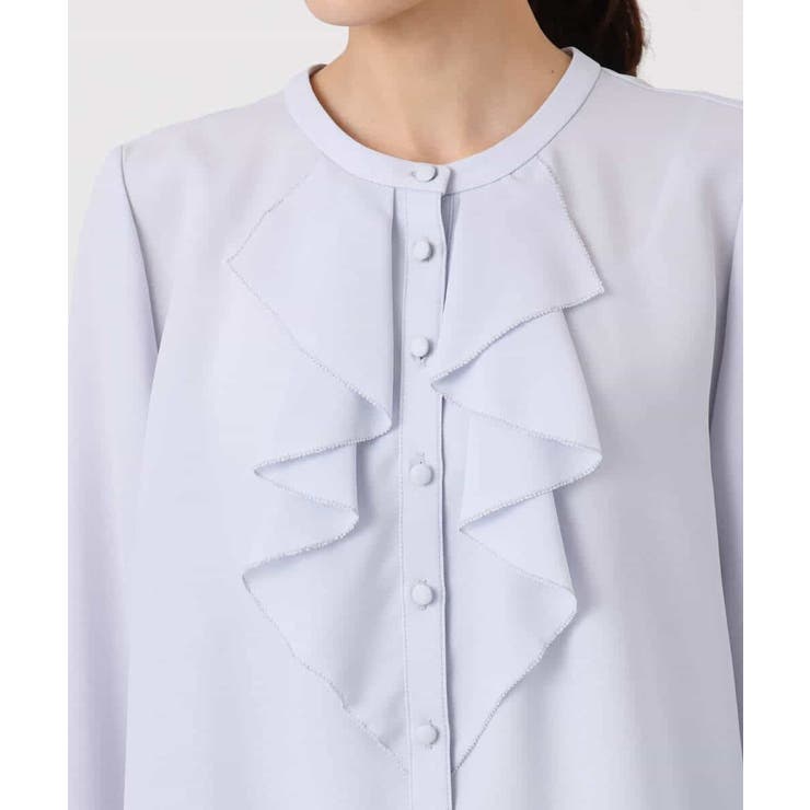 ラッフルフリルブラウス/洗える | MK MICHEL KLEIN | 詳細画像13 