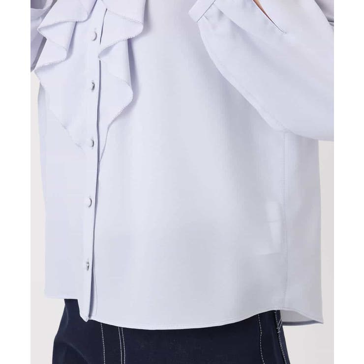 ラッフルフリルブラウス/洗える | MK MICHEL KLEIN | 詳細画像16 