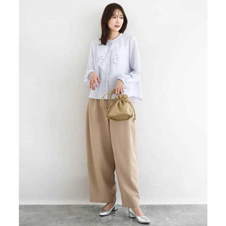 ラッフルフリルブラウス/洗える | MK MICHEL KLEIN | 詳細画像9 