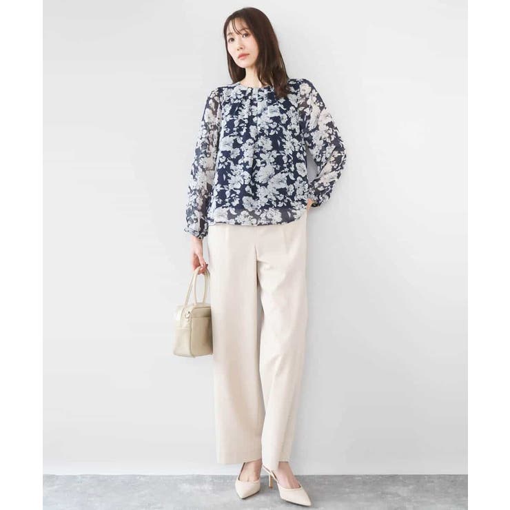 花柄シフォンブラウス/洗える | MK MICHEL KLEIN | 詳細画像10 