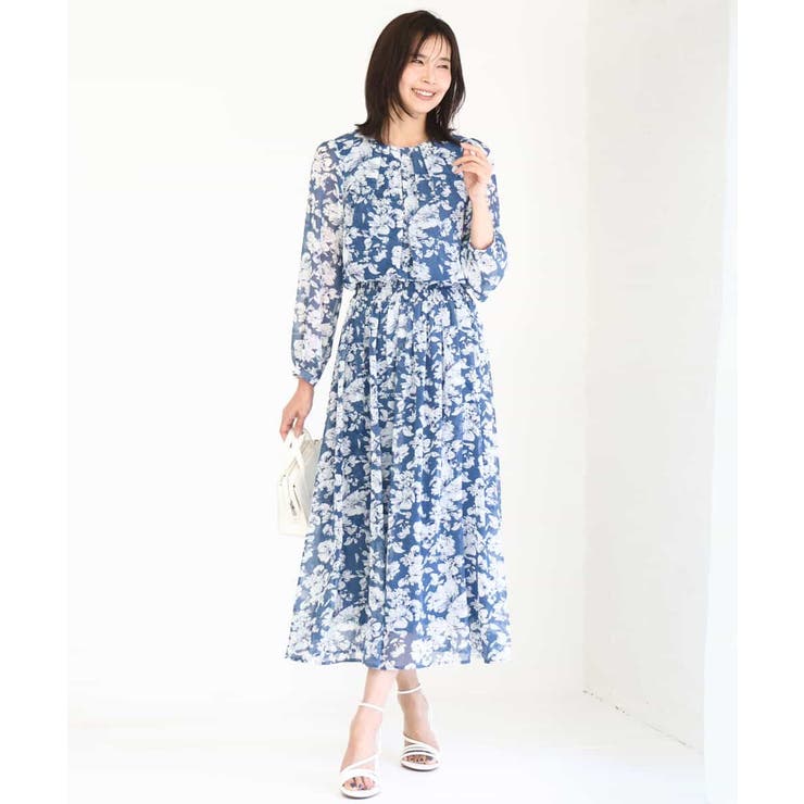 花柄シフォンブラウス/洗える | MK MICHEL KLEIN | 詳細画像19 