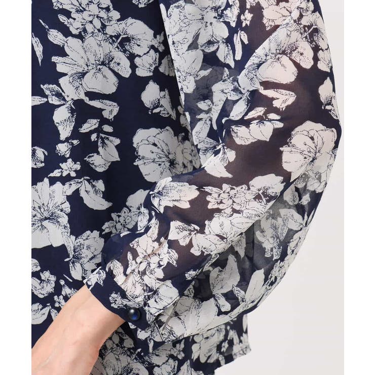 花柄シフォンブラウス/洗える | MK MICHEL KLEIN | 詳細画像27 