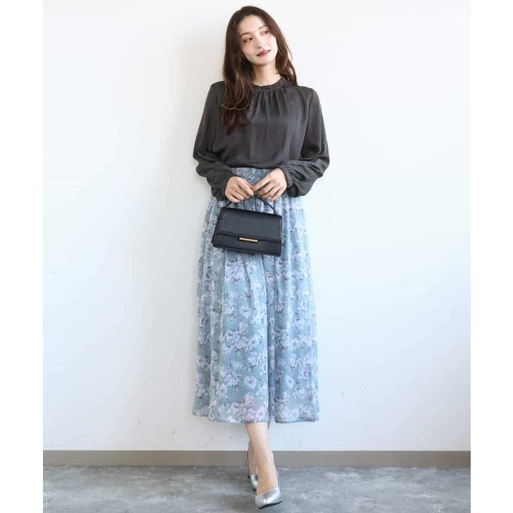 サテンフリルネックブラウス/接触冷感/UVカット/洗える | MK MICHEL KLEIN | 詳細画像13 