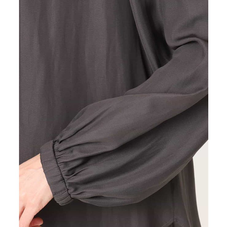 サテンフリルネックブラウス/接触冷感/UVカット/洗える | MK MICHEL KLEIN | 詳細画像20 