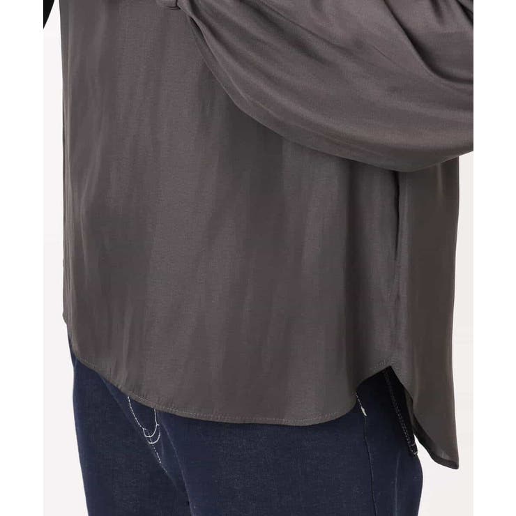 サテンフリルネックブラウス/接触冷感/UVカット/洗える | MK MICHEL KLEIN | 詳細画像21 