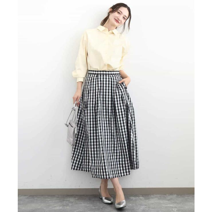 コットン混ベーシックシャツ（無地）/接触冷感/防シワ/洗える | MK MICHEL KLEIN | 詳細画像29 