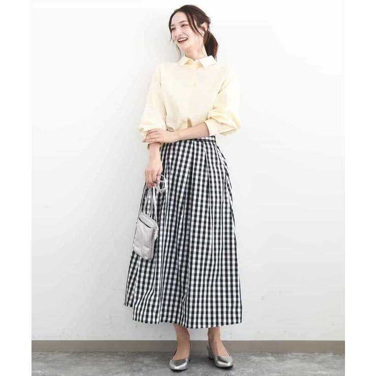 コットン混ベーシックシャツ（無地）/接触冷感/防シワ/洗える | MK MICHEL KLEIN | 詳細画像31 