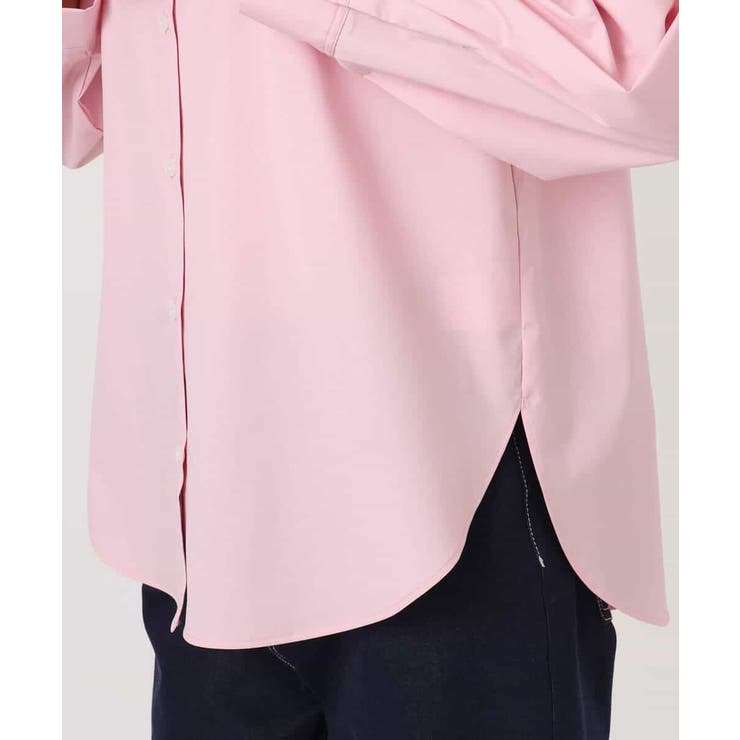 コットン混ベーシックシャツ（無地）/接触冷感/防シワ/洗える | MK MICHEL KLEIN | 詳細画像55 