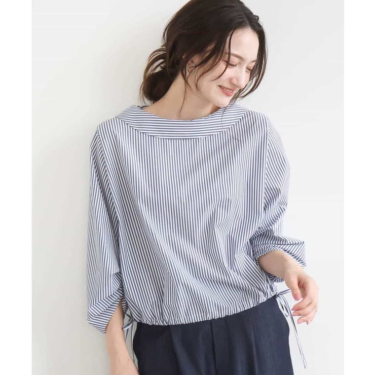 ロールネック ギャザースリーブブラウス/接触冷感/洗える | MK MICHEL KLEIN | 詳細画像12 