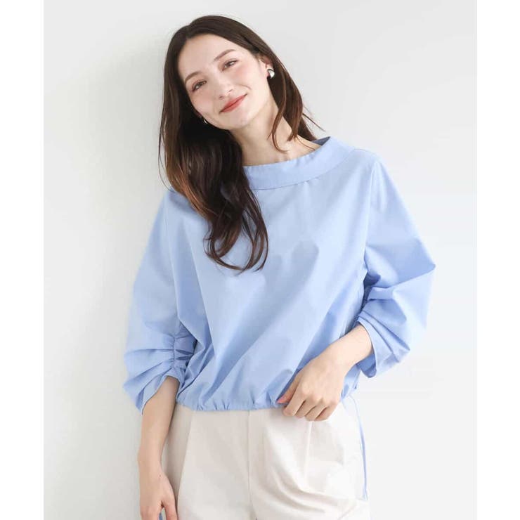 ロールネック ギャザースリーブブラウス/接触冷感/洗える | MK MICHEL KLEIN | 詳細画像16 