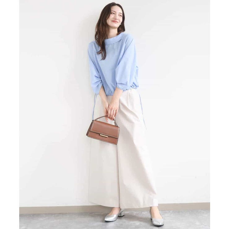 ロールネック ギャザースリーブブラウス/接触冷感/洗える | MK MICHEL KLEIN | 詳細画像19 