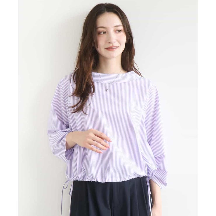 ロールネック ギャザースリーブブラウス/接触冷感/洗える | MK MICHEL KLEIN | 詳細画像20 