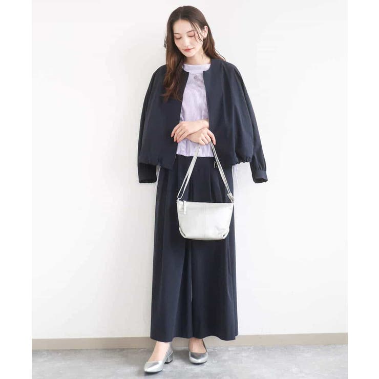 ロールネック ギャザースリーブブラウス/接触冷感/洗える | MK MICHEL KLEIN | 詳細画像25 