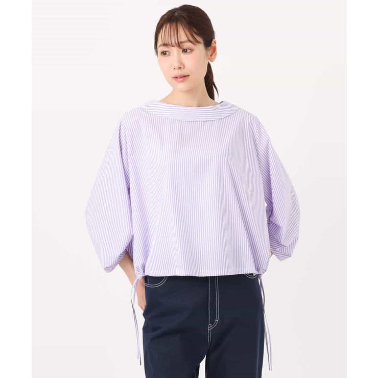 ロールネック ギャザースリーブブラウス/接触冷感/洗える | MK MICHEL KLEIN | 詳細画像32 