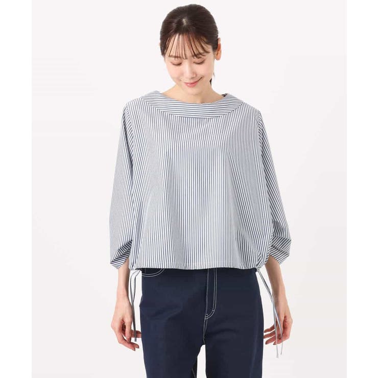 ロールネック ギャザースリーブブラウス/接触冷感/洗える | MK MICHEL KLEIN | 詳細画像8 