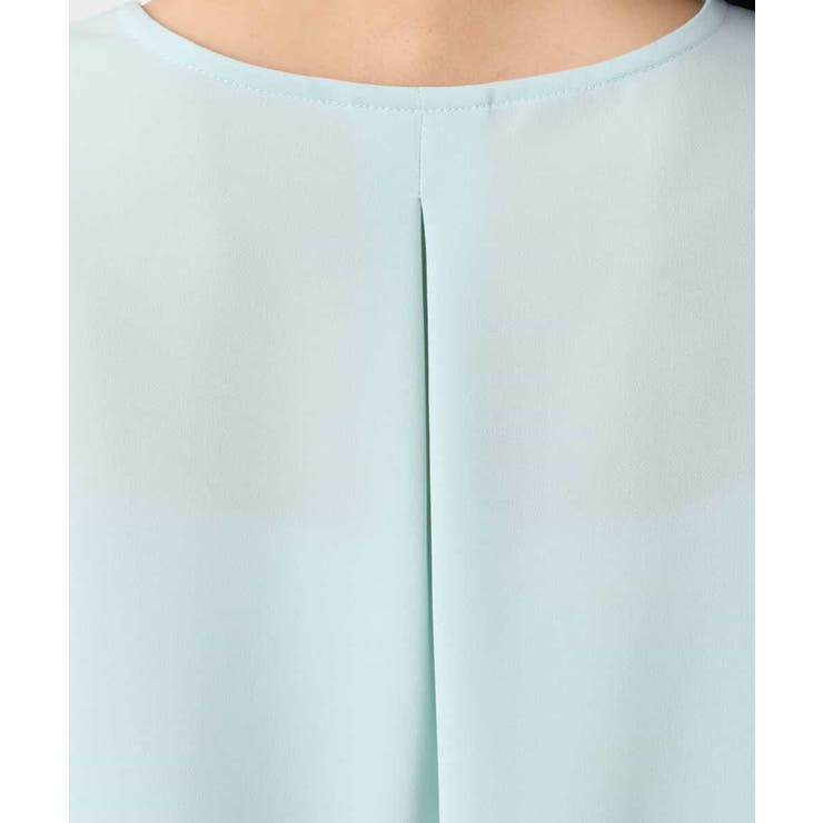 Vネックサテンブラウス/洗える | MK MICHEL KLEIN | 詳細画像18 