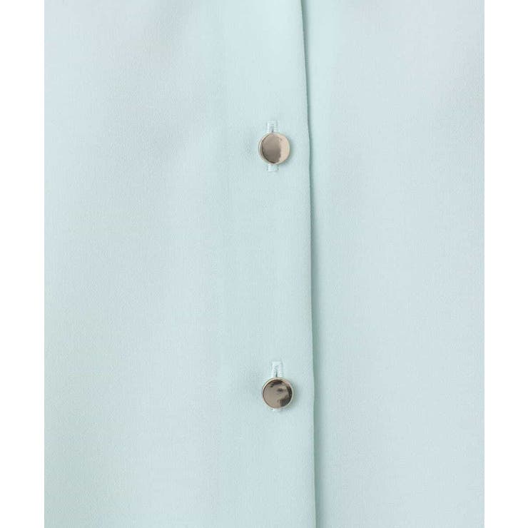 Vネックサテンブラウス/洗える | MK MICHEL KLEIN | 詳細画像21 