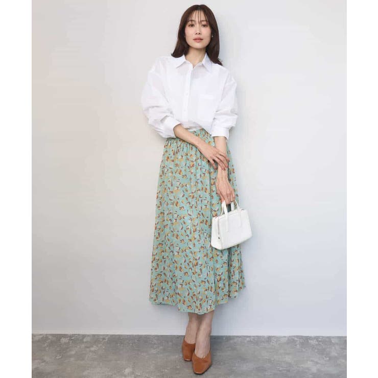 リネン混カラーシャツブラウス/接触冷感/洗える | MK MICHEL KLEIN | 詳細画像10 