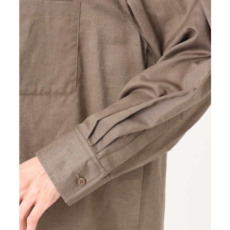 リネン混カラーシャツブラウス/接触冷感/洗える | MK MICHEL KLEIN | 詳細画像29 