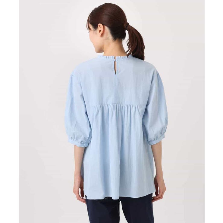 コットンピンタックチュニックブラウス/洗える | MK MICHEL KLEIN | 詳細画像12 