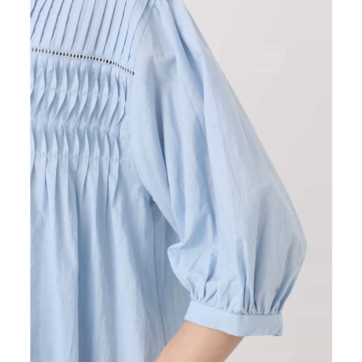 コットンピンタックチュニックブラウス/洗える | MK MICHEL KLEIN | 詳細画像16 