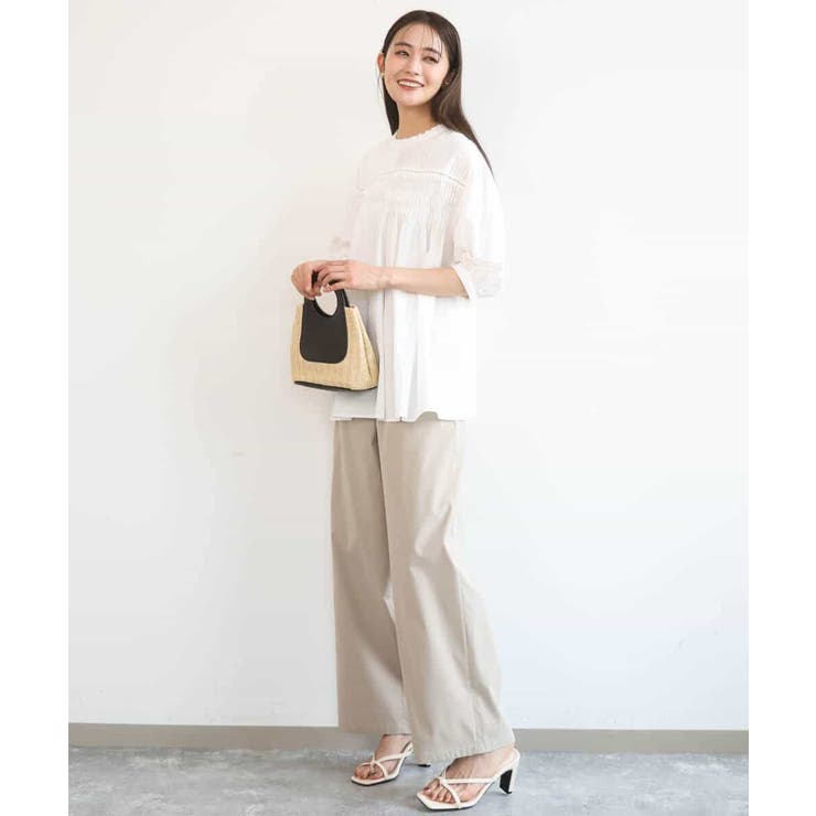 コットンピンタックチュニックブラウス/洗える | MK MICHEL KLEIN | 詳細画像5 