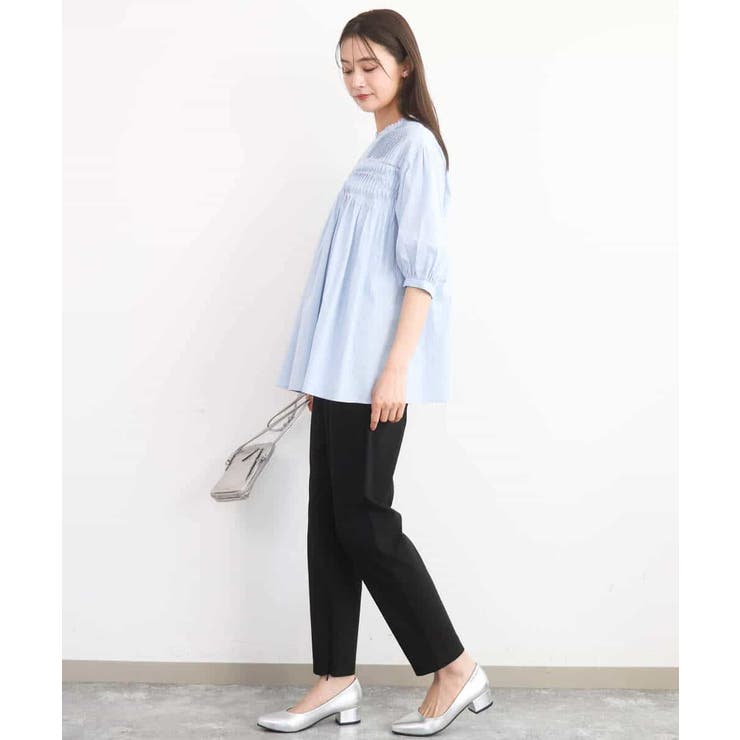 コットンピンタックチュニックブラウス/洗える | MK MICHEL KLEIN | 詳細画像8 