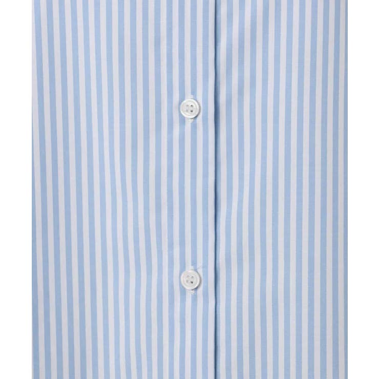 コットン混ベーシックシャツ（ストライプ）/接触冷感/防シワ/洗える | MK MICHEL KLEIN | 詳細画像21 