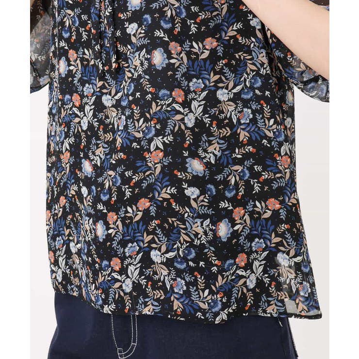 フラワードットプリントシフォンブラウス/洗える | MK MICHEL KLEIN | 詳細画像22 